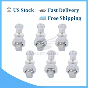 QTY6 Wheel Nuts & Stud Kit Rear (Left Side) For ISUZU NPR NPR-HD NQR NRR REACH - Picture 1 of 8