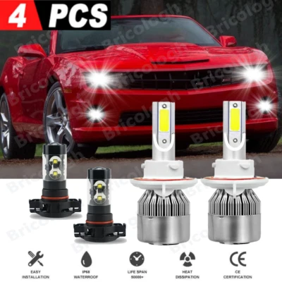Combo faros LED + bombillas antiniebla 6000K kits para Camaro 2010 2011 2013 Foto 1 de 4