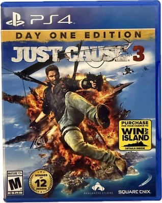 Just Cause 3 Day One Edition Sony PlayStation 4 PS4, 2015 completo con insertos Foto 1 de 3