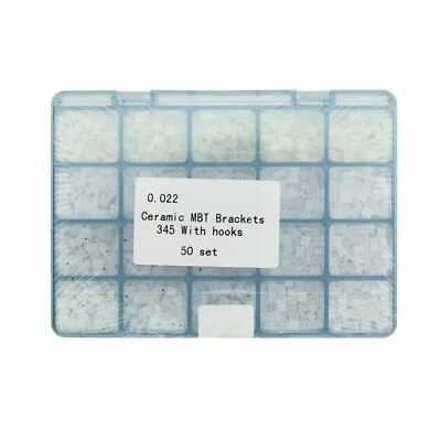 1000 Piezas Soportes Ortodntes Brackets Cerámicos Mini MBT 0.022 345 Gancho Ranura Base Foto 1 de 4