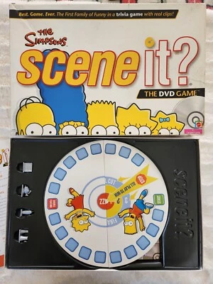 The Simpsons Scene It The DVD Board Game 2009 Mattel Family Game Complete - Image 1 of 4
