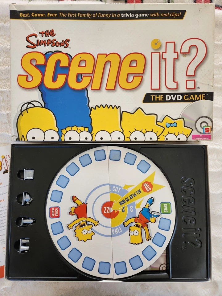 The Simpsons Scene It The DVD Board Game 2009 Mattel Family Game Complete - Image 1 of 4