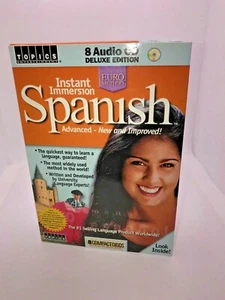 Topics Instant Immersion Advanced Spanish Deluxe Edition (8 CD'S 2002) New - Afbeelding 1 van 11
