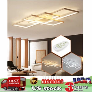 Modern Ceiling Light LED Acrylic Lamp Bedroom Living Room Chandelier Fixture New - Picture 1 of 38
