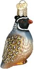 Old World Christmas Glass Blown Partridge Ornament (with Owc Gift Box)