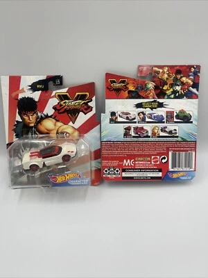 Hot Wheels Street Fighter V Personaje Coches Ryu Die-Cast Coche 1/5 LOTE DE 2 Foto 1 de 3