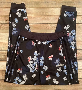 Adidas Girls size L(14) floral athletic jogger Pants - Picture 1 of 9