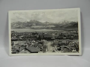 Postal Bird's Eye View Livingston Montana RPPC 1944 - P48 - Imagen 1 de 5