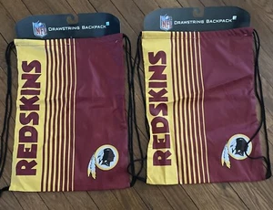NFL Washington Redskins Commanders 2 NEW Light Weight Backpacks Burg/Gold 18X14 - Picture 1 of 7