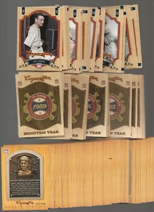 2012 Panini Cooperstown MASTER SET ALL BRONZE CRYSTAL INSERT COLORIZED BASE HOFS