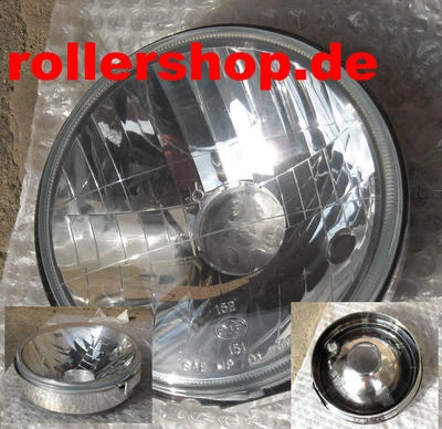 Scheinwerfer Einsatz für Aprilia Habana Custom 125. Auch für 50er anwendbar - Bild 1 von 4