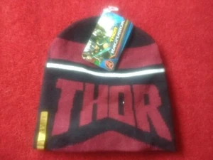 Marvel Black Thor Ragnarok Beanie hatBrand new with tags REVESABAL 2 designs - Picture 1 of 7