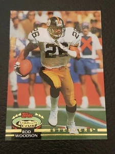1992 TOPPS STADIUM CLUB ROD WOODSON - Pittsburgh Steelers #240 - Picture 1 of 6