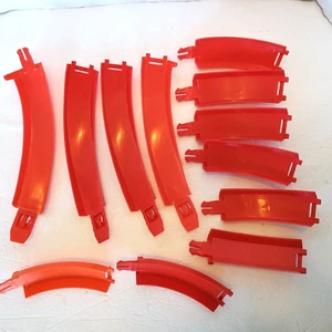 Vtg Hot Wheels High Bank Curved Track 12 Piece Lot Replacement Parts Mattel 1996 - Picture 1 of 11