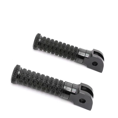 RRING Black Grip Front Foot Pegs For Yamaha TDM 850 91-94 95 96 97 98 99 00 01 — 第 1/4 张图片