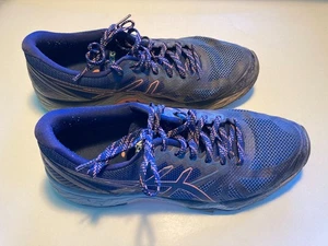 Sportschuhe, Laufschuhe, ASICS GEL Fuji Trabuco 6, dunkelblau/orange, Größe 40,5 - Bild 1 von 12