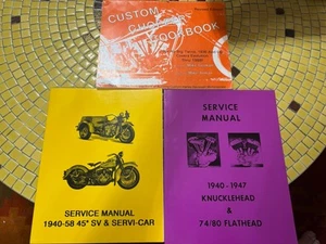 Harley-Davidson knucklehead flathead Servi-car custom chopper cookbook - Picture 1 of 4