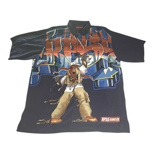 VINTAGE Y2K REYNOLDS & PERRY RP55 JNS GRAFFITI ARTIST SHIRT MENS SIZE XXL Rare - Picture 1 of 16