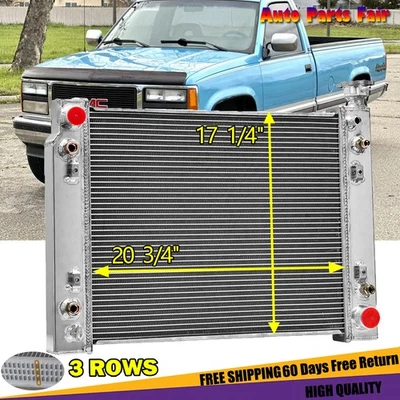 3-Row Radiator Fits 1988-1993 1989 GMC Chevy C/K 1500 2500 3500 Pickup 5.0L 5.7L - Image 1 of 4