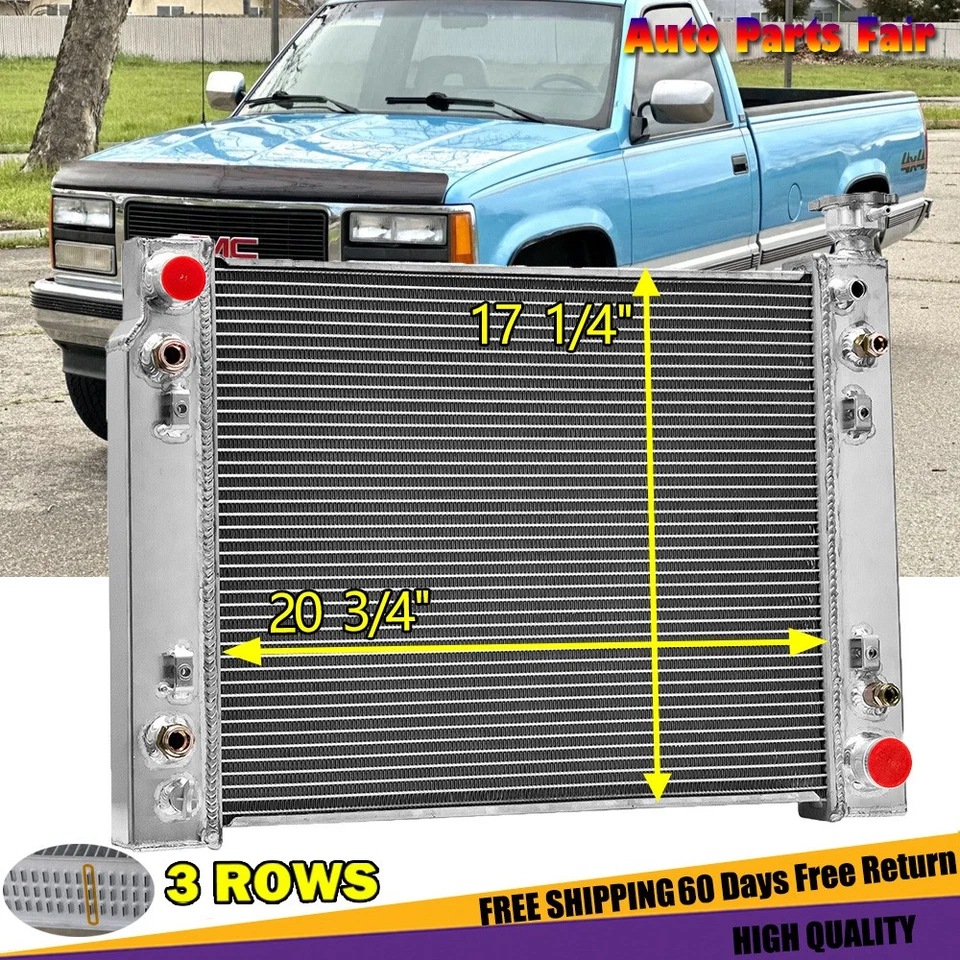 3-Row Radiator Fits 1988-1993 1989 GMC Chevy C/K 1500 2500 3500 Pickup 5.0L 5.7L Foto 1 de 4
