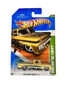2011 Hot Wheels Regular Treasure Hunt Custom 62 Chevy Gold 1:64 - Brand New - NM