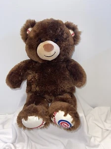 Build A Bear MLB Chicago Cubs Licensed Dark Brown Teddy Bear Stuffed Animal - Picture 1 of 12