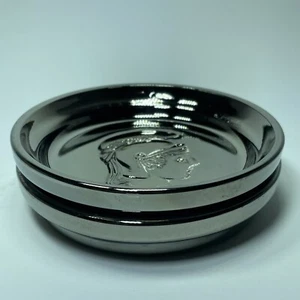 Set Of 2 Mercury Glass Trojan Coasters Hollywood Regency Desk Décor - Picture 1 of 5