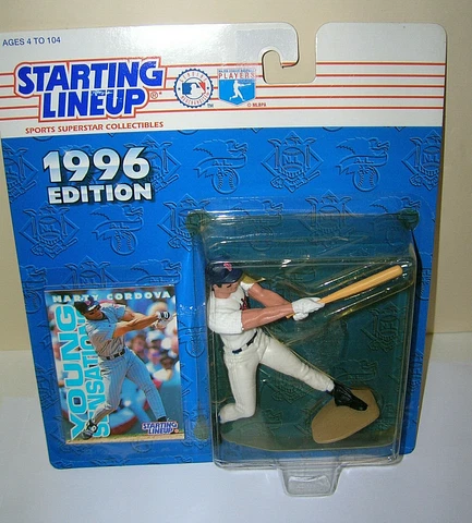Marty Cordova Starting Lineup SLU 4" Action Figure MLB  Minnesota Twins 1996 Cover