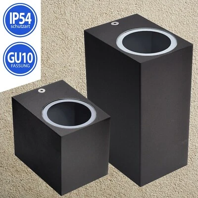 Außenleuchte Wandlampe Wandleuchte GU10 Treppenhaus Leuchte Lampe Treppenleuchte - Bild 1 von 4