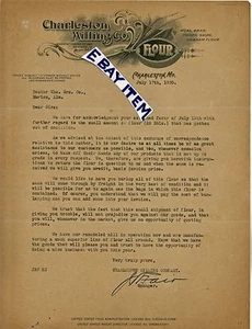 1920 LETTERHEAD Missouri CHARLESTON MILLING COMPANY STEPHENS LITH JR Flair - Picture 1 of 1