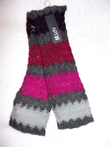 Women's Apt. 9 Fuschia and Gray Lightweight Arm Warmers - New with Tags - Picture 1 of 1