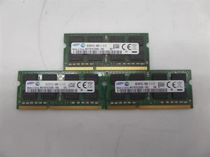 Lot Of 3 - Samsung M471B1G73DB0-YK0 8GB PC3-12800 DDR3-1600 Laptop Memory - Picture 1 of 4