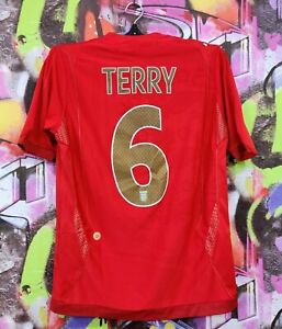 England National Team #6 John Terry Soccer Jersey Football Shirt Mens Size S