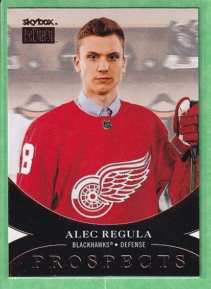 2020-21 Skybox Metal Universe Premium Prospects #PP-17 Alec Regula Blackhawks - Image 1 of 2