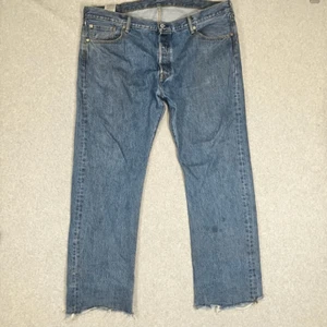 Levi's 501 Men's Size 40x32 Distressed Grunge Cutoff Jeans Original Fit - Picture 1 of 13