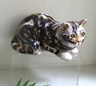 WINSTANLEY TABBY CAT SIZE 5 SIGNED PRE OWNED VINTAGE WITH THE FAMOUS GLASS EYES