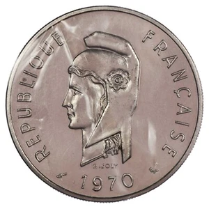 Dschibuti - 100 Franken 1970 ESSAI Afars et Issas Kupfernickel - versiegelt FDC - KM.E7 - Bild 1 von 2