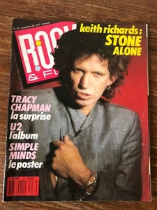 Revue ROCK AND FOLK Nr 257 (11-1988) Keith Richards + Poster Kerr Simple Minds - Picture 1 of 2
