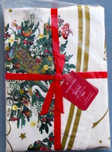 Williams-Sonoma 90" Round Twas The Night Before Christmas Holiday Tablecloth NWT