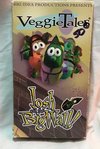 VeggieTales Josh and the Big Wall! VHS Video Tape RARE OOP 1997 Big Ideas - Imagen 1 de 8