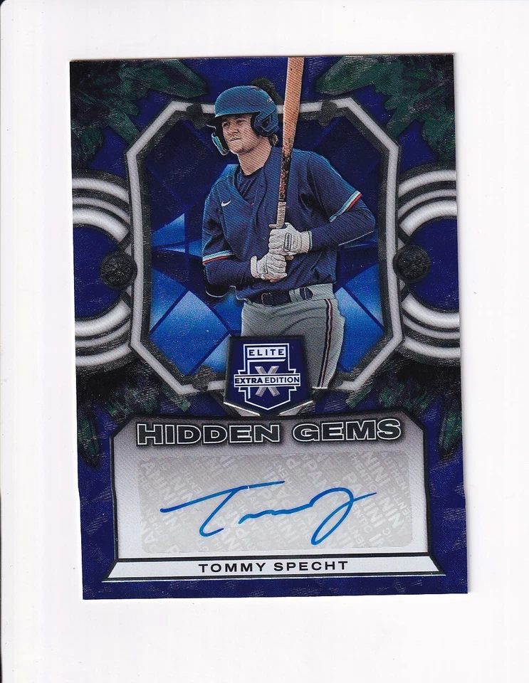 2023 PANINI ELITE EXTRA EDITION HIDDEN GEMS TOMMY SPECHT AUTO AUTOGRAPH (X) - Image 1 of 1