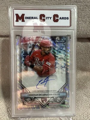 2024 Topps Bowman Sterling Christian Encarnacion-Strand Rookie Auto /125 - Image 1 of 4