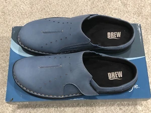 NEU Damengröße 10M DREW "Winnie" blau Denim Nubuk Komfort orthopädische Schuhe mit Karton - Bild 1 von 17