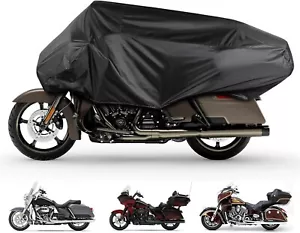 Waterproof Half Motorcycle Cover for Touring and Cruiser - Outdoor Protection - Picture 1 of 7