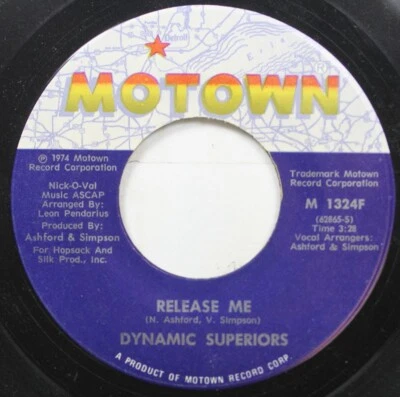 Soul 45 Dynamic Superiors - Release Me / Shoe On Motown - Image 1 of 2