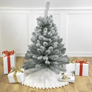 Northlight 3' Heavily Flocked Madison Pine Medium Artificial Christmas Tree - Picture 1 of 7