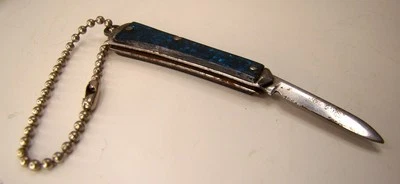 NAVAJA DE BOLSILLO HONG KONG VINTAGE AÑOS 70 JUGUETE LLAVERO LLAVERO PREMIO JUSTO Foto 1 de 4