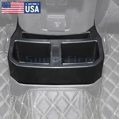 Rear Seat Cup Holder Mounted Storage Box Organizer For Jeep Wrangler JL 2018-24 Foto 1 de 4