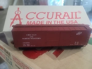 Accurail HO. Coche de carga Chicago y North Western 40' doble funda #4602 - Imagen 1 de 9