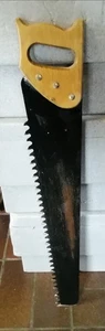 Handsäge grob verzehnt mit Holzgrif-80cm lang- aus Nachlass - Bild 1 von 3